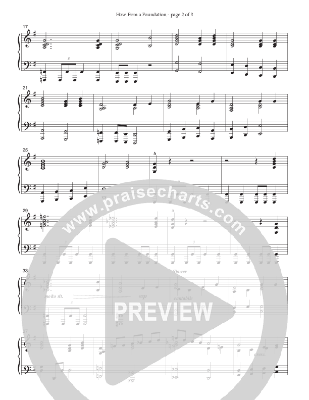 How Firm A Foundation Piano Sheet (Ken Barker)