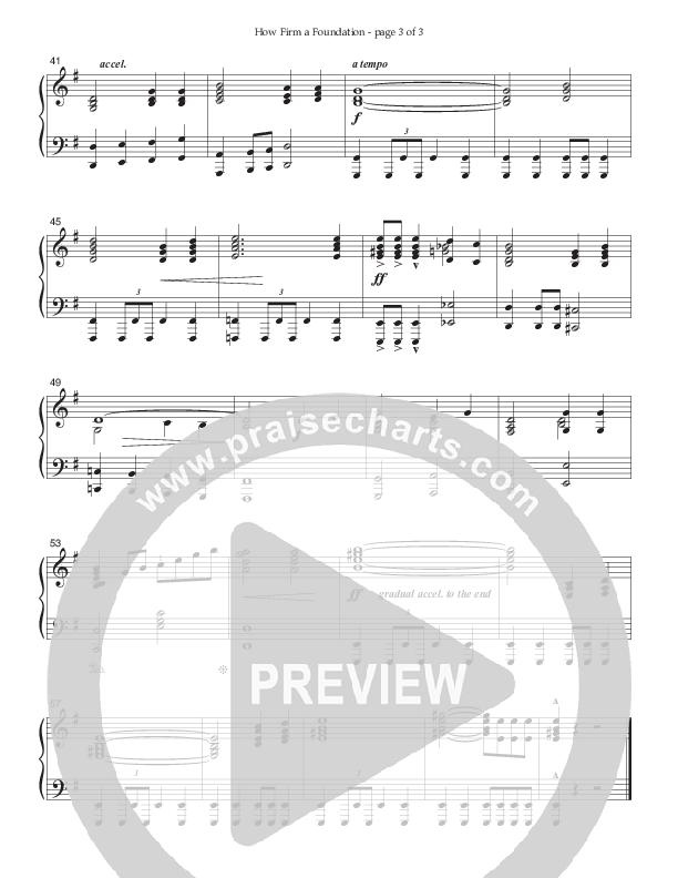 How Firm A Foundation Piano Sheet (Ken Barker)