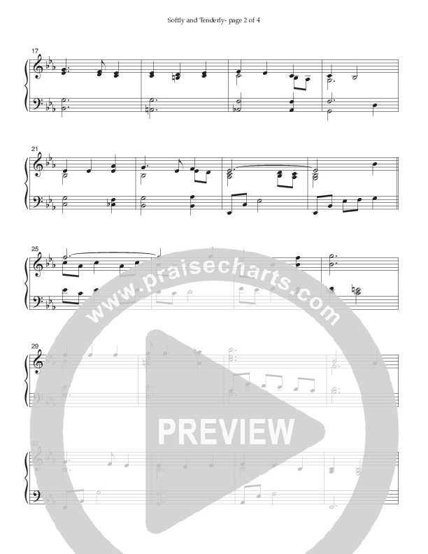 Softly And Tenderly with Turn Your Eyes Upon Jesus Piano Sheet (Ken Barker)