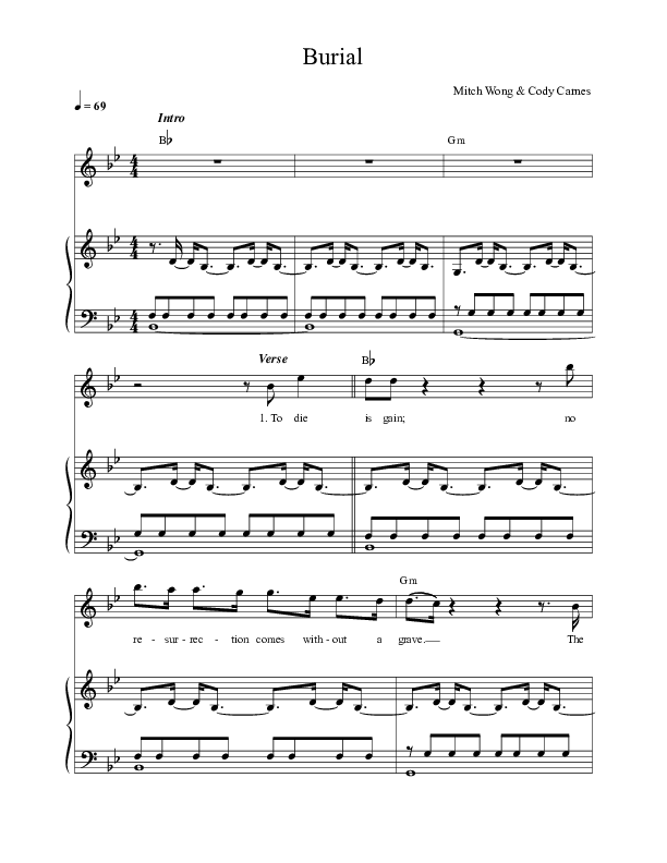 Burial Piano/Melody (Mitch Wong)