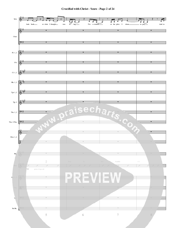 Crucified With Christ (Choral Anthem SATB) Conductor's Score (Word Music Choral / Arr. Cliff Duren)