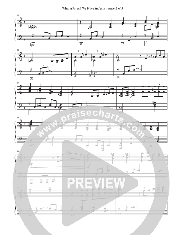 What A Friend We Have In Jesus Piano Sheet (Ken Barker)