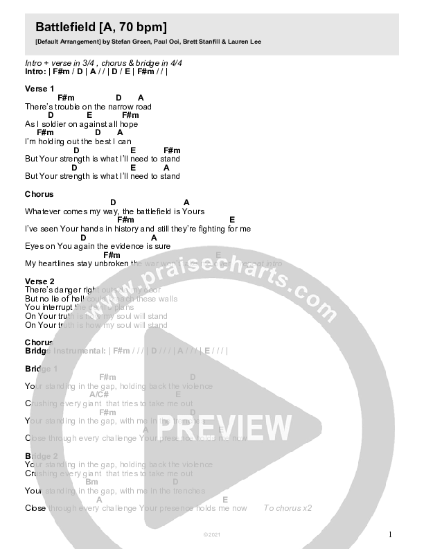 Battlefield Chord Chart (Stefan Green)