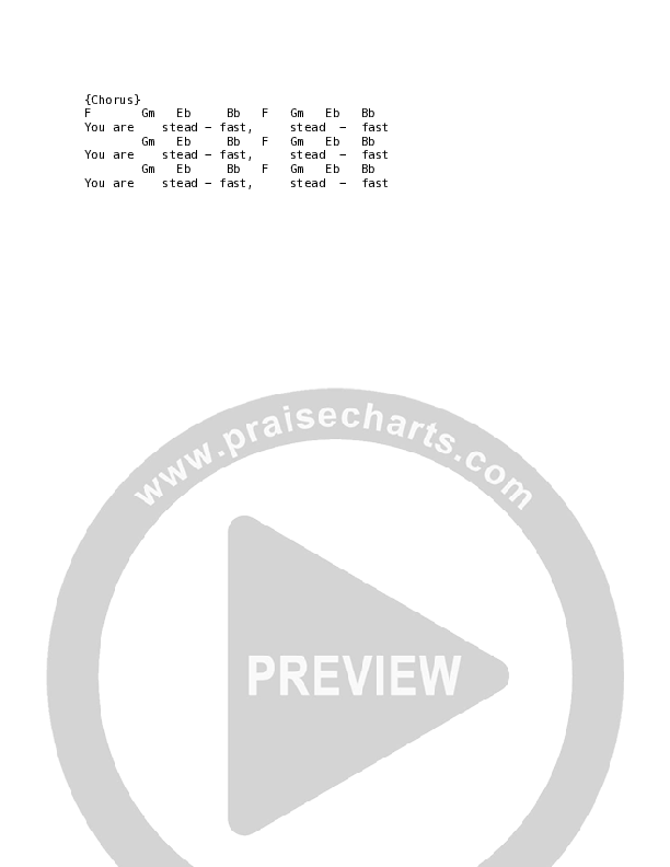 Steadfast Chord Chart (Leslie Jordan)