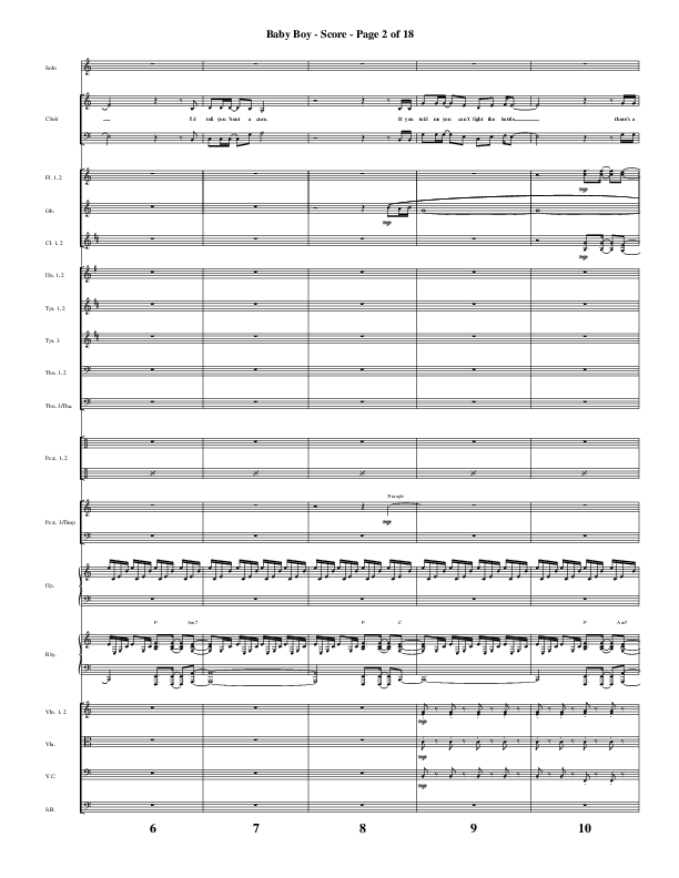 Baby Boy (Choral Anthem SATB) Conductor's Score (Word Music Choral / Arr. Gary Rhodes)