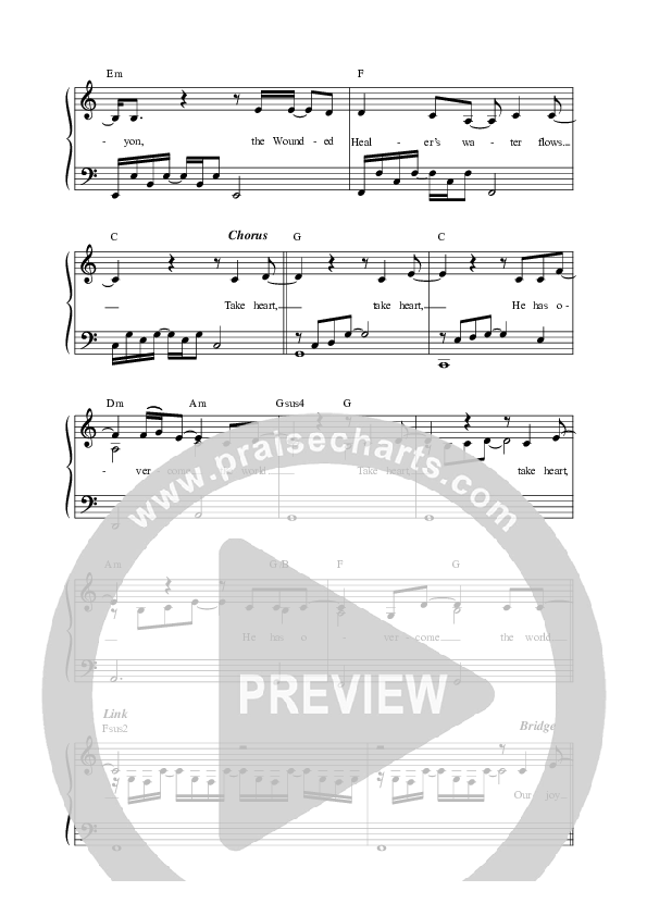 Take Heart Lead Sheet Melody (Leslie Jordan)
