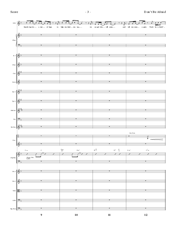 Don't Be Afraid (Choral Anthem SATB) Conductor's Score (Lillenas Choral / Arr. Geron Davis / Arr. Bradley Knight)