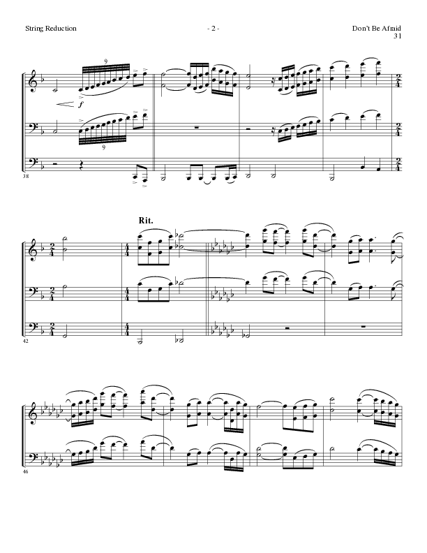 Don't Be Afraid (Choral Anthem SATB) String Reduction (Lillenas Choral / Arr. Geron Davis / Arr. Bradley Knight)