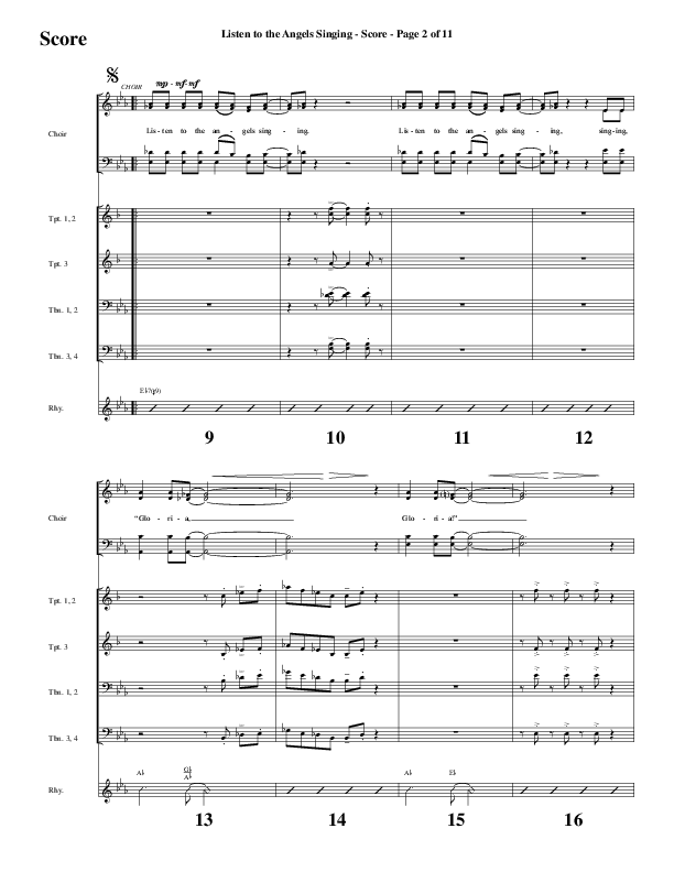 Listen To The Angels Singing (Choral Anthem SATB) Conductor's Score (Word Music Choral / Arr. Lari Goss)