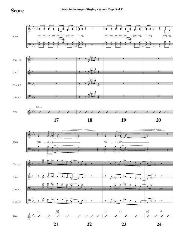 Listen To The Angels Singing (Choral Anthem SATB) Conductor's Score (Word Music Choral / Arr. Lari Goss)