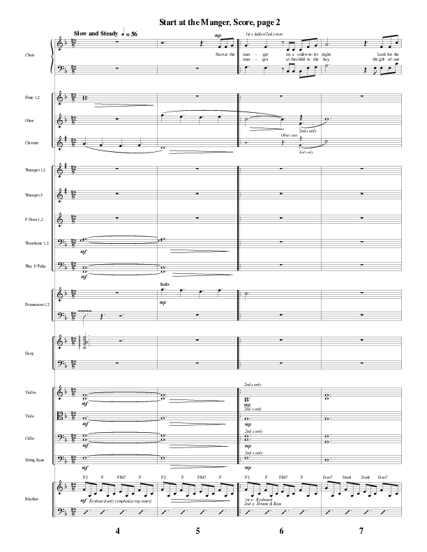 Start At The Manger (Choral Anthem SATB) Conductor's Score (Word Music Choral / Arr. Robert Sterling)