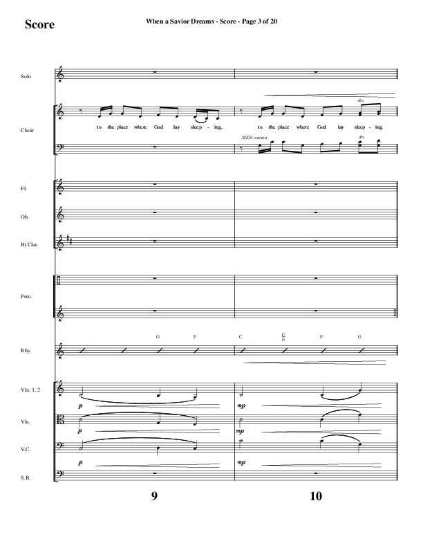 When A Savior Dreams (Choral Anthem SATB) Conductor's Score (Word Music Choral / Arr. Lari Goss)