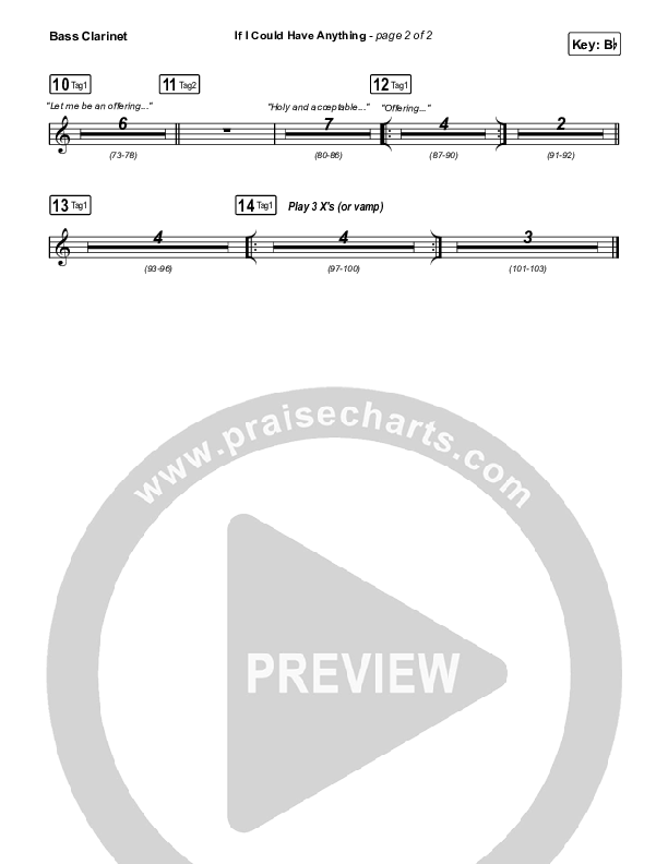 If I Could Have Anything Bass Clarinet (Housefires / Ahjah Walls / Blake Wiggins)