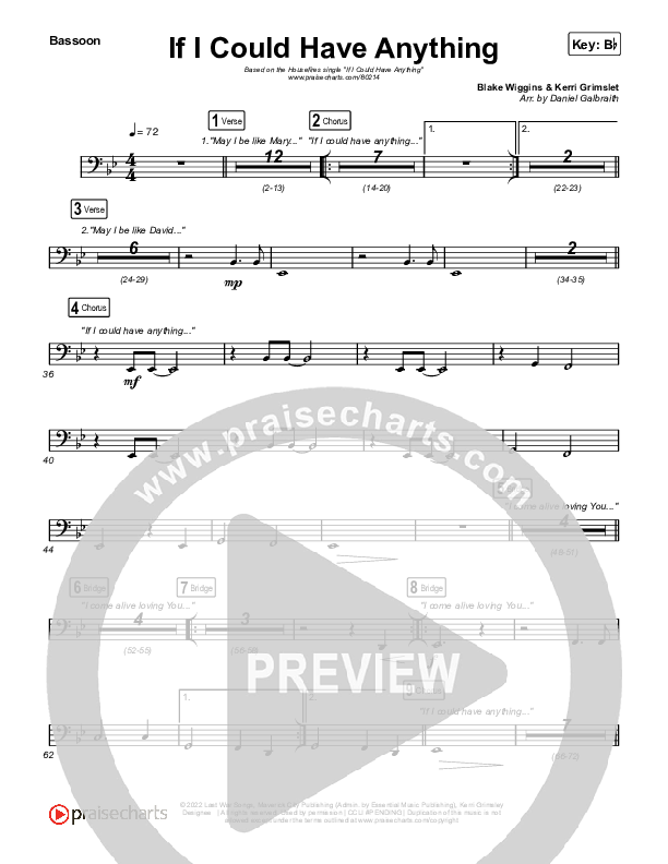 If I Could Have Anything Bassoon (Housefires / Ahjah Walls / Blake Wiggins)