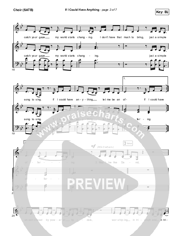 If I Could Have Anything Choir Sheet (SATB) (Housefires / Ahjah Walls / Blake Wiggins)