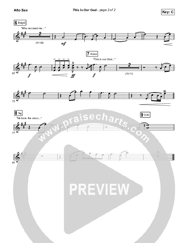 This Is Our God Sax Pack (Phil Wickham)