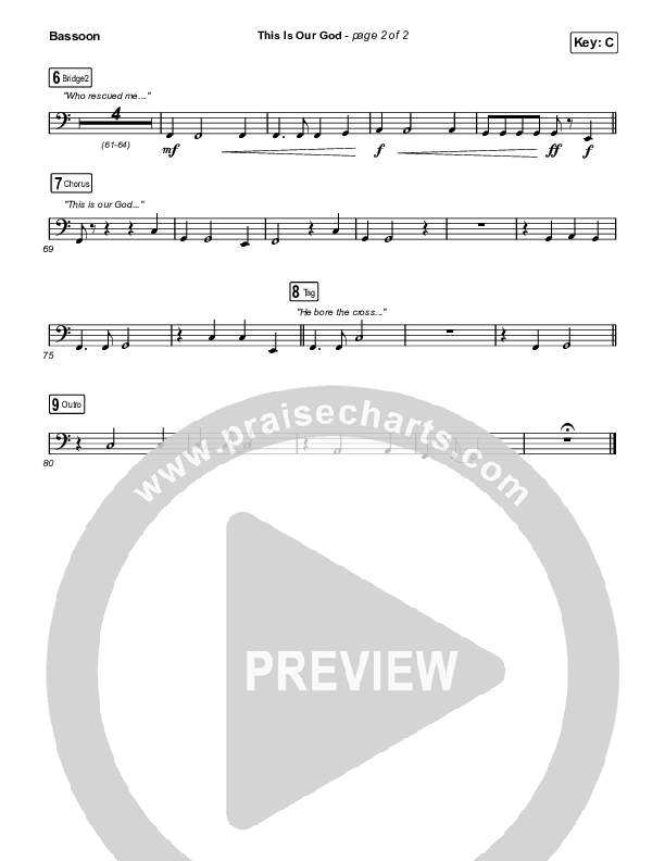 This Is Our God Bassoon (Phil Wickham)