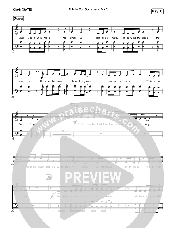 This Is Our God Choir Sheet (SATB) (Phil Wickham)