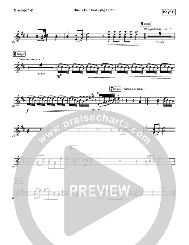This Is Our God Clarinet 1/2 (Phil Wickham)