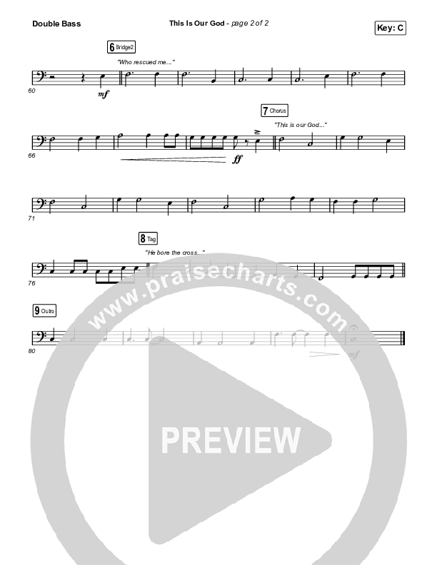 This Is Our God String Bass (Phil Wickham)