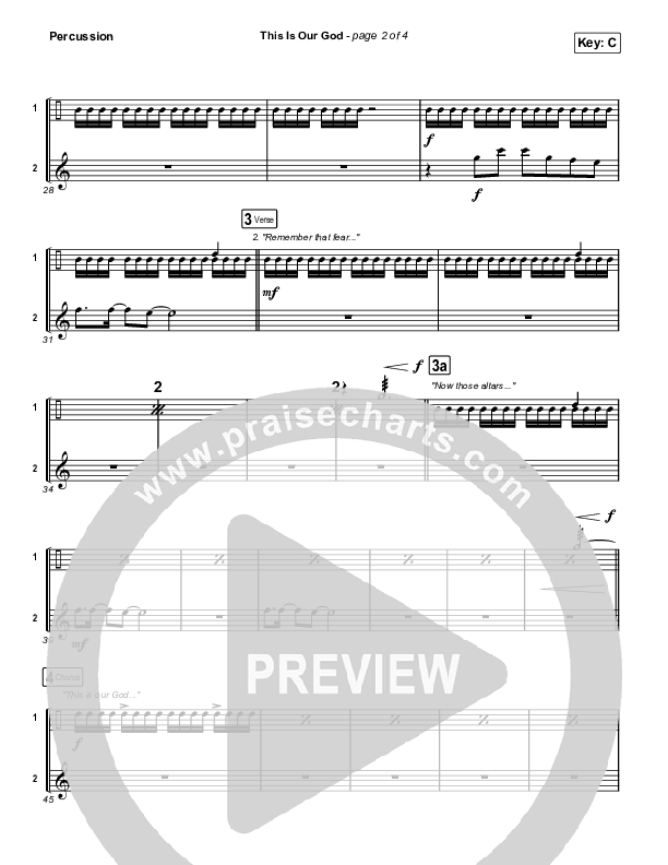 This Is Our God Percussion (Phil Wickham)