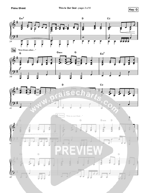 This Is Our God Piano Sheet (Phil Wickham)