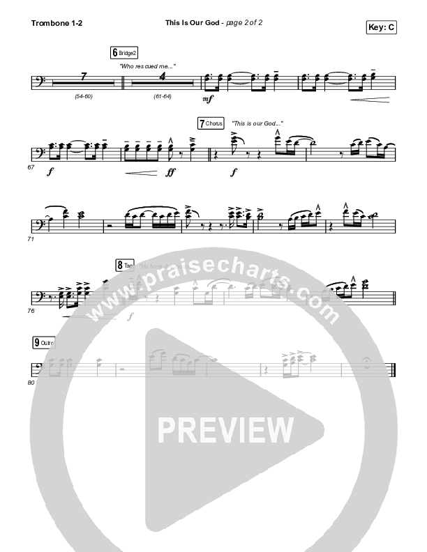 This Is Our God Trombone 1,2 (Phil Wickham)
