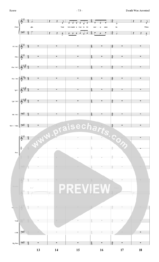 Death Was Arrested (Choral Anthem SATB) Conductor's Score (Lillenas Choral / Arr. Nick Robertson)