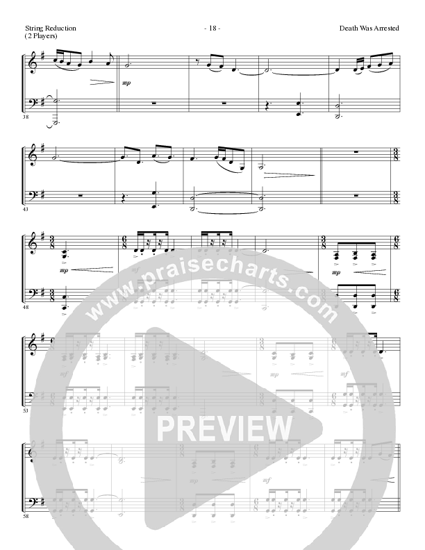 Death Was Arrested (Choral Anthem SATB) String Reduction (Lillenas Choral / Arr. Nick Robertson)
