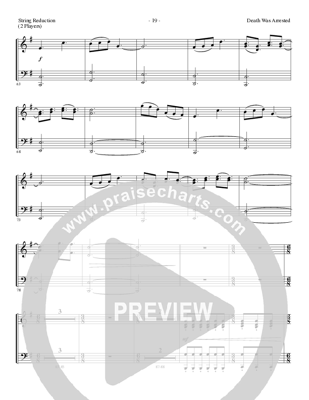 Death Was Arrested (Choral Anthem SATB) String Reduction (Lillenas Choral / Arr. Nick Robertson)