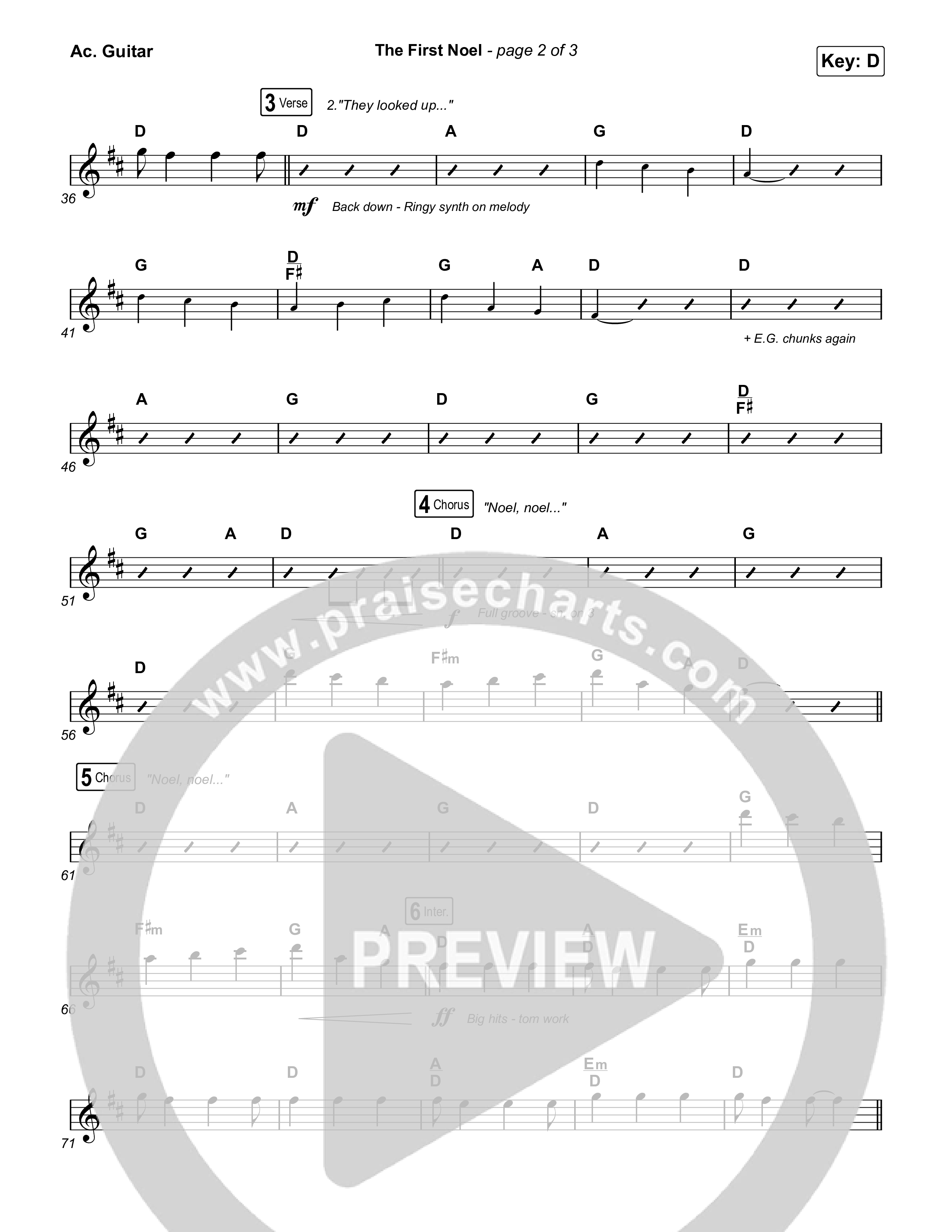 The First Noel Acoustic Guitar (Highlands Worship)