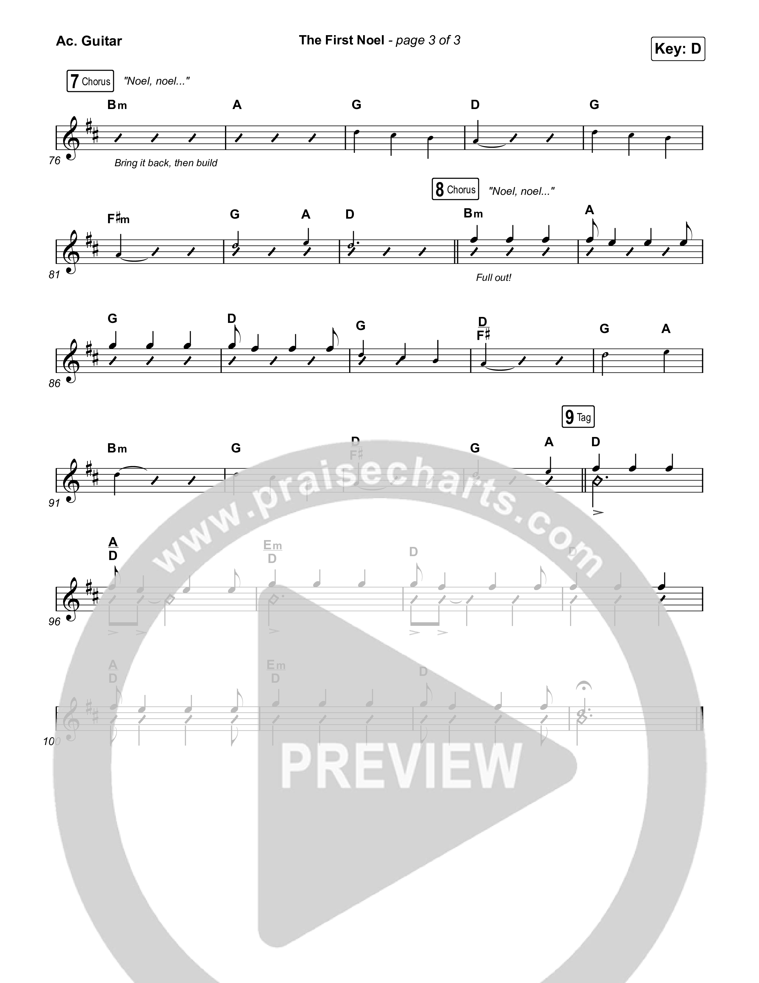 The First Noel Acoustic Guitar (Highlands Worship)