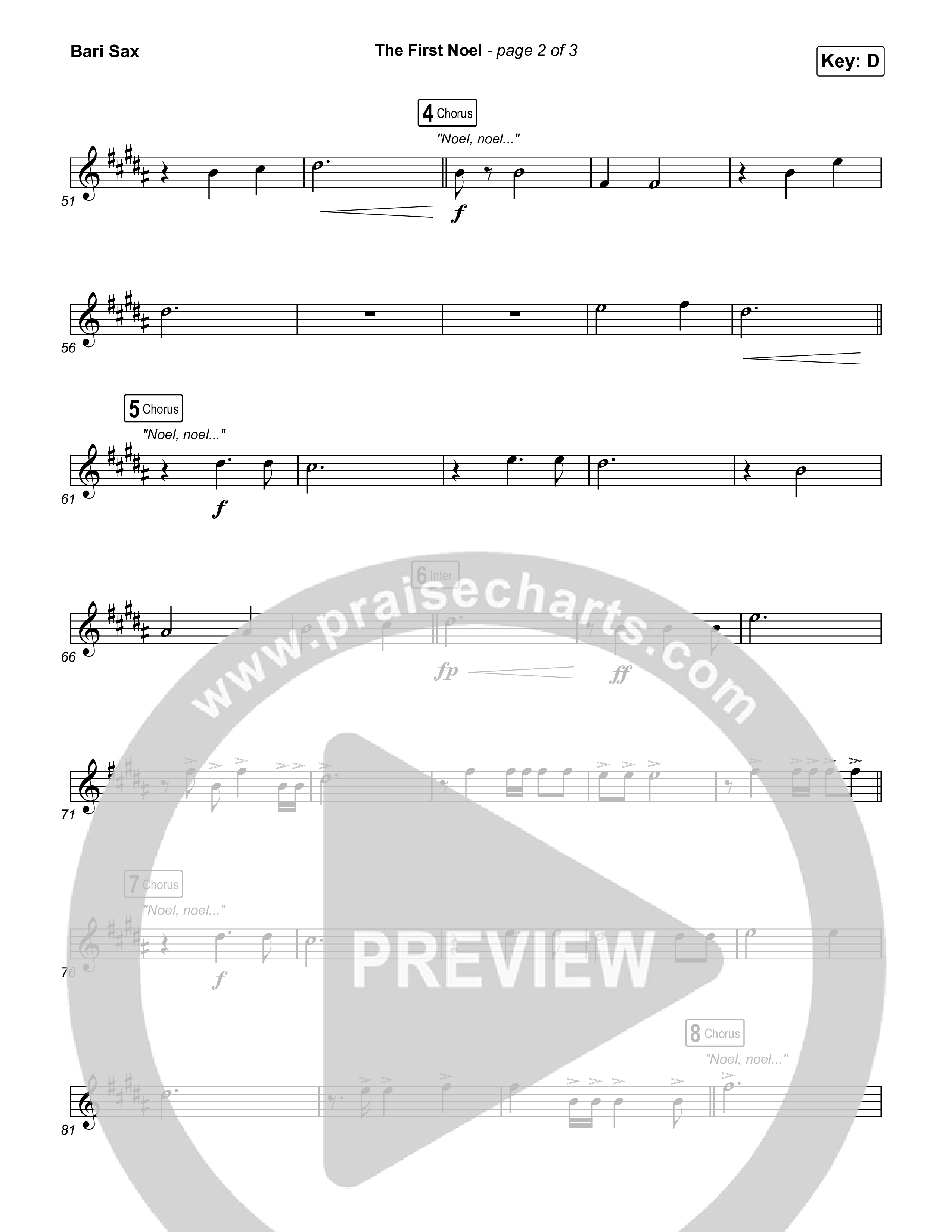 The First Noel Bari Sax (Highlands Worship)