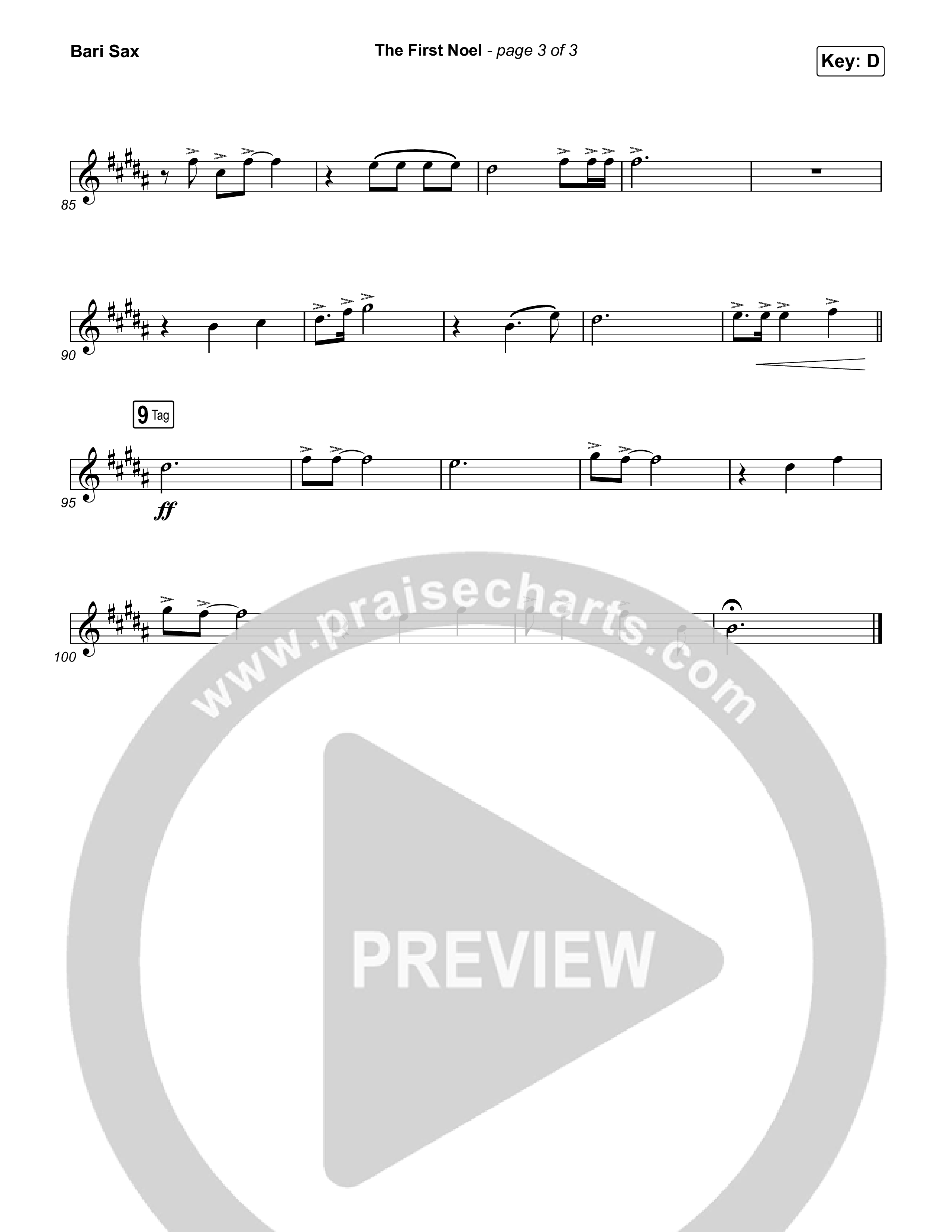 The First Noel Bari Sax (Highlands Worship)