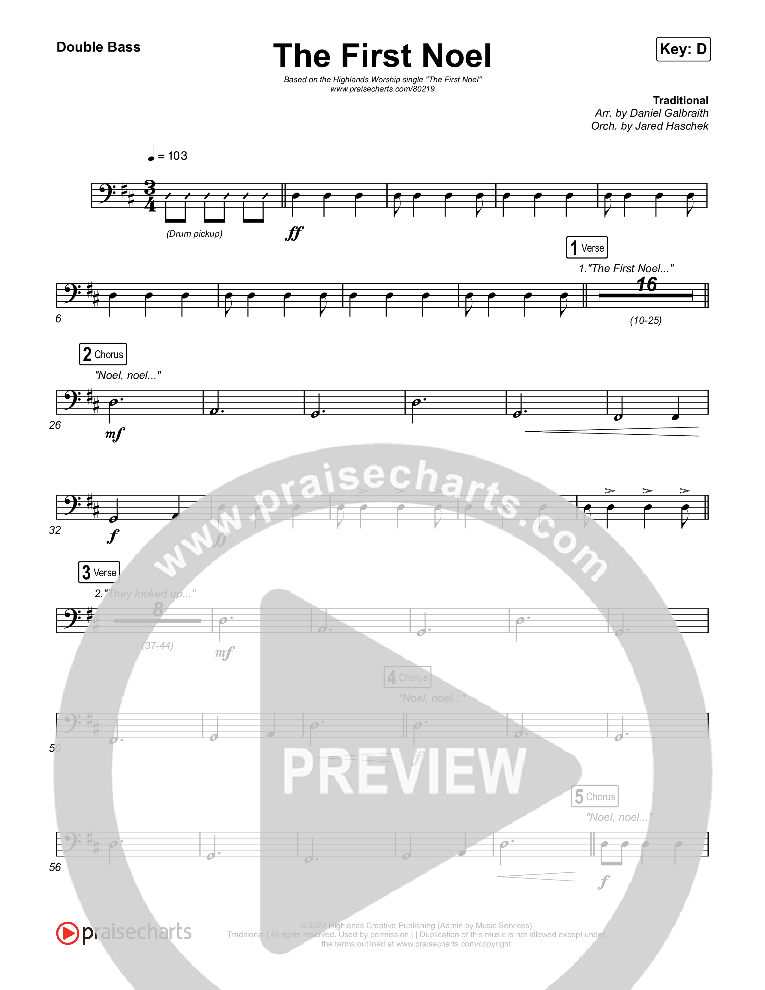 The First Noel String Bass (Highlands Worship)