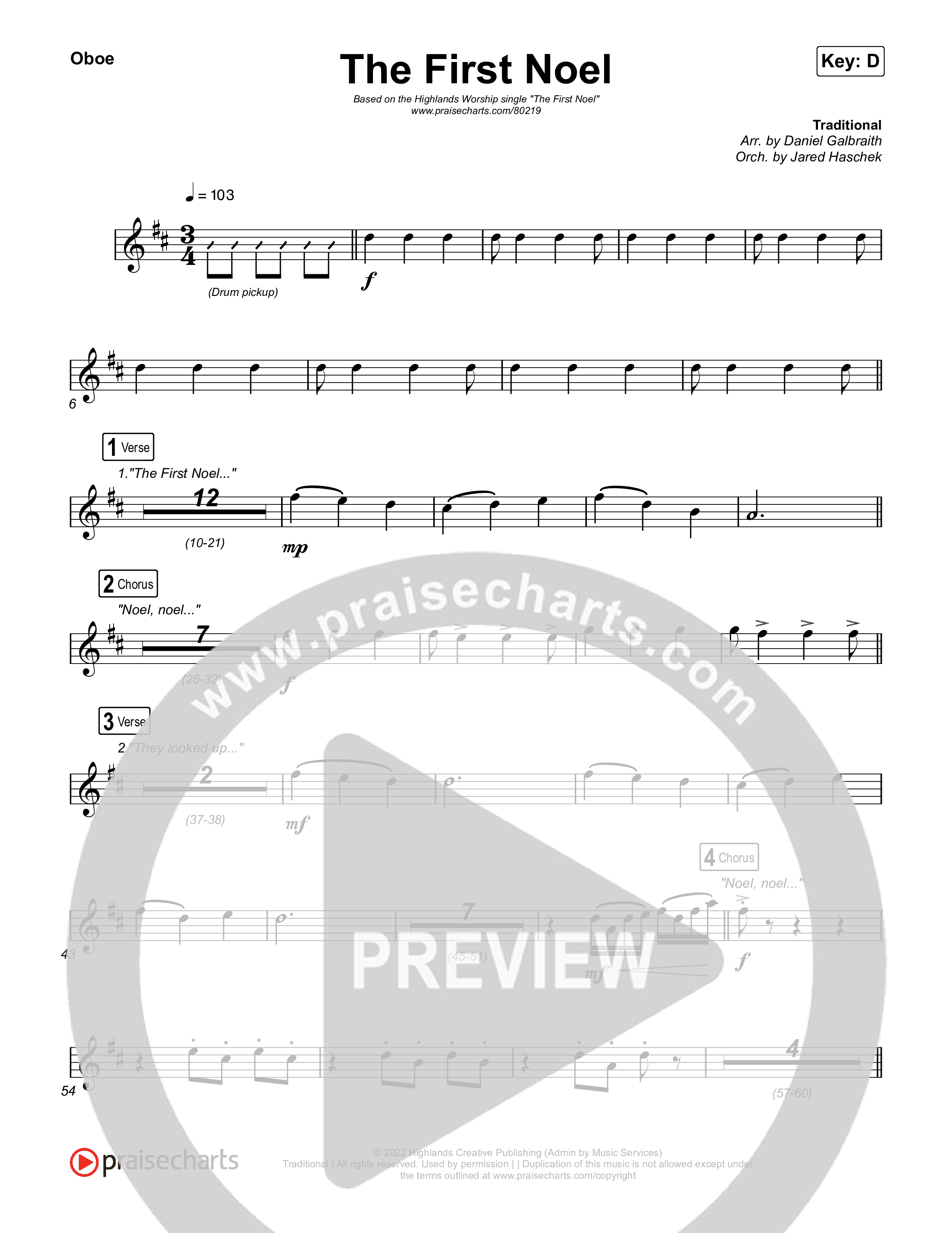 The First Noel Wind Pack (Highlands Worship)