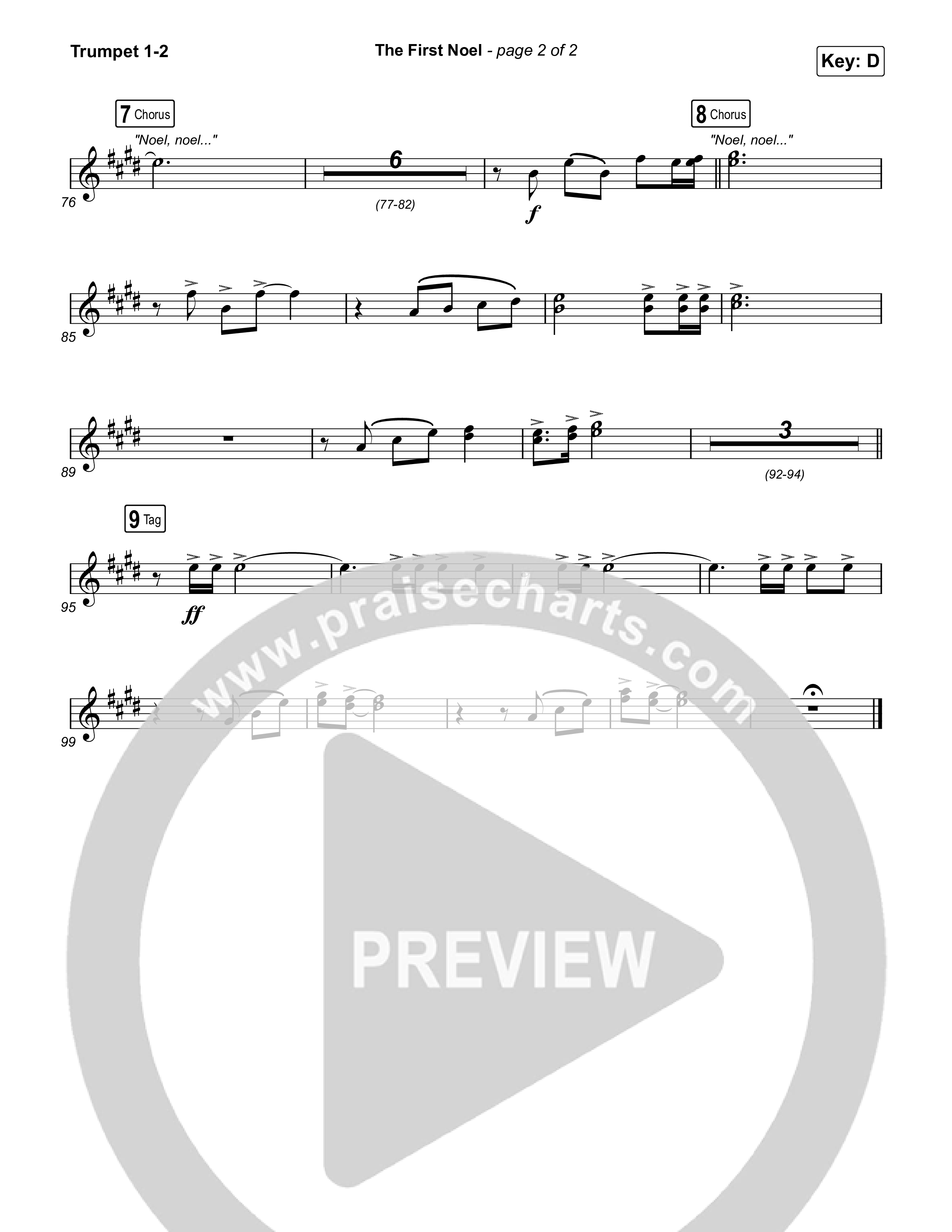 The First Noel Trumpet 1,2 (Highlands Worship)