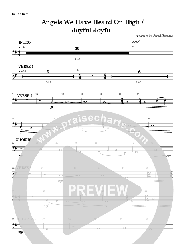 Angels We Have Heard On High (Joyful Joyful) String Bass (Highlands Worship)