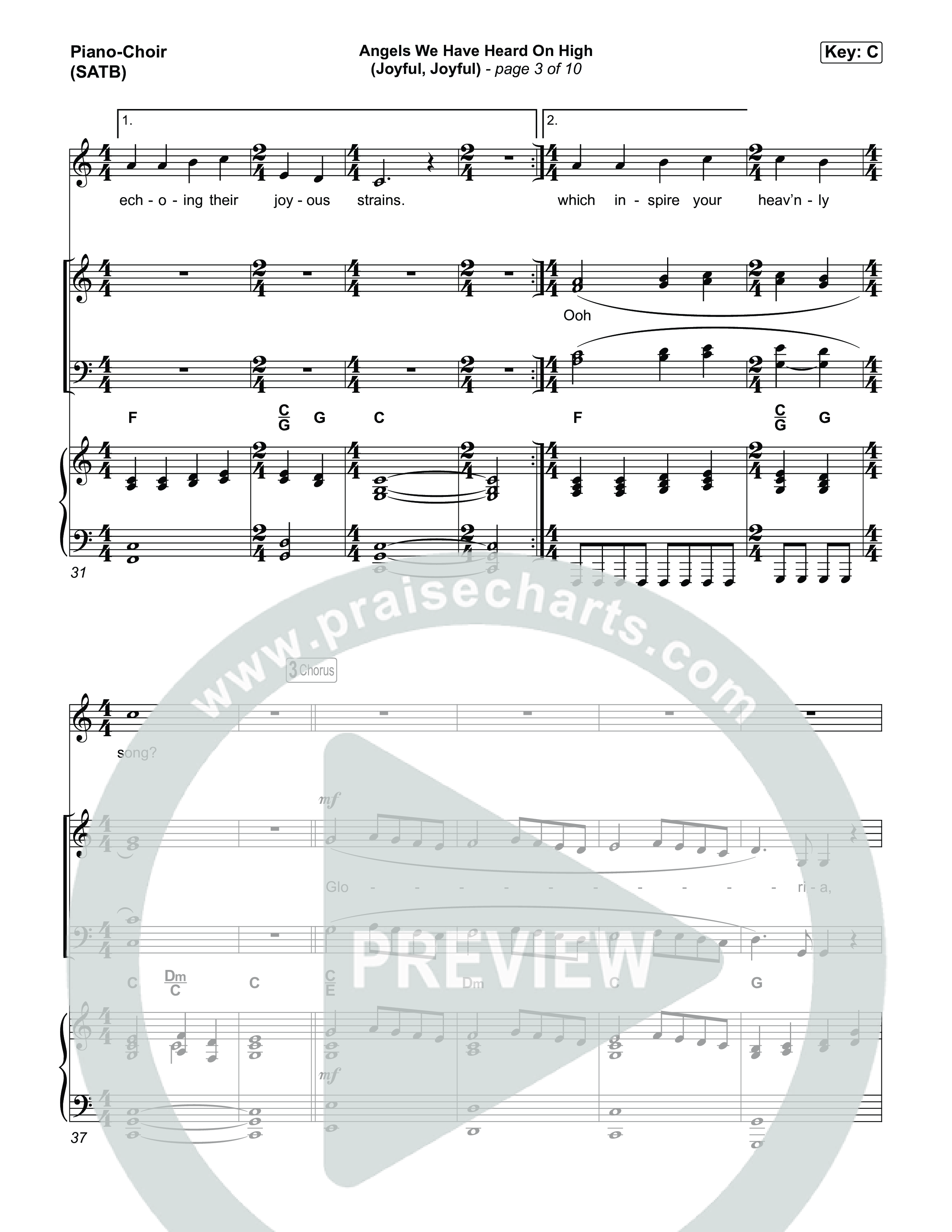 Angels We Have Heard On High (Joyful Joyful) Piano/Vocal Pack (Highlands Worship)