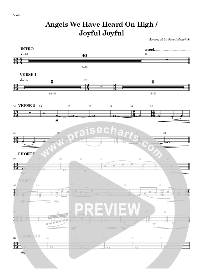 Angels We Have Heard On High (Joyful Joyful) Viola (Highlands Worship)