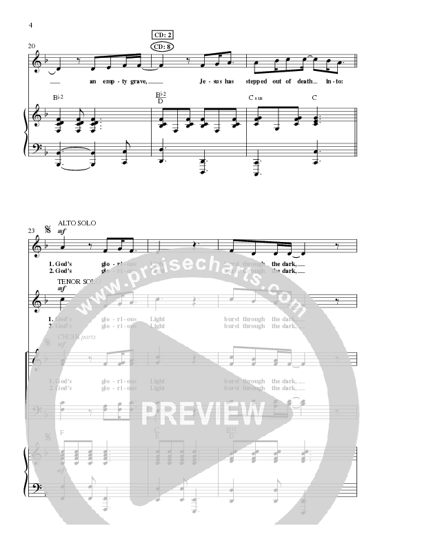 God's Glorious Light (Choral Anthem SATB) Anthem (SATB/Piano) (Lillenas Choral / Arr. David T. Clydesdale)