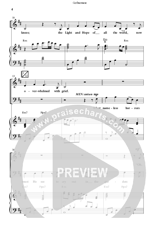 Gethsemane (To See The King Of Heaven Fall) (Choral Anthem SATB) Anthem (SATB/Piano) (Word Music Choral / Arr. Russell Mauldin)