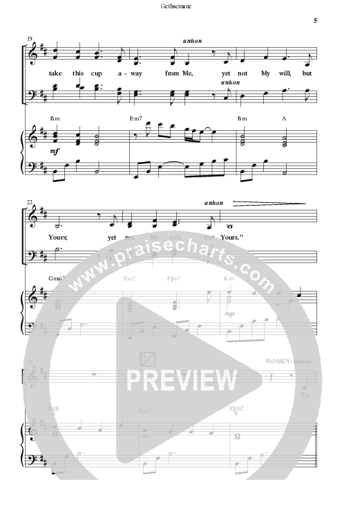 Gethsemane (To See The King Of Heaven Fall) (Choral Anthem SATB) Anthem (SATB/Piano) (Word Music Choral / Arr. Russell Mauldin)