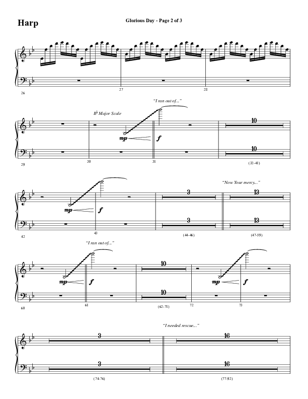 Glorious Day (Choral Anthem SATB) Harp (Word Music Choral / Arr. Daniel Semsen)