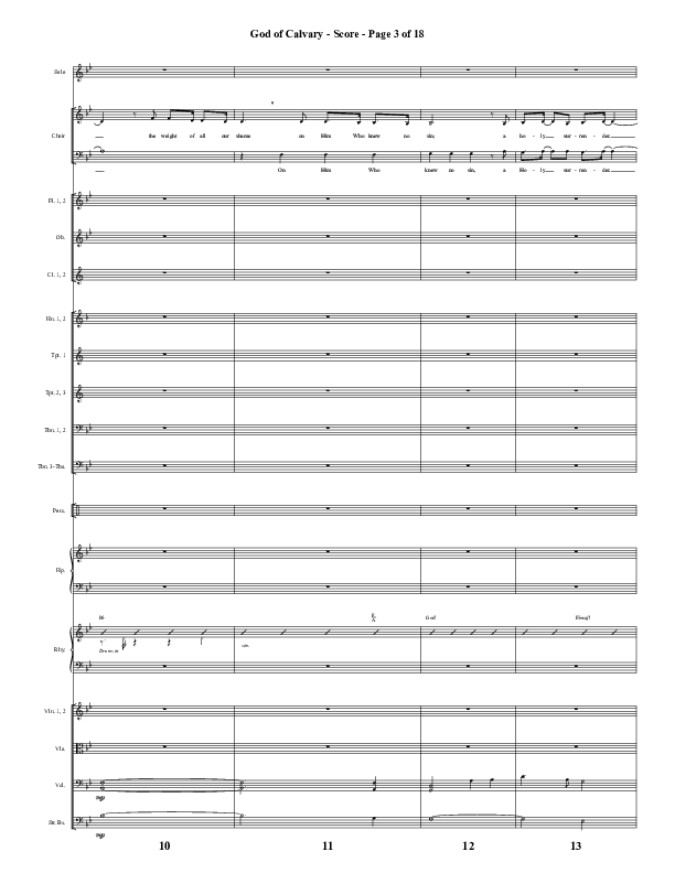 God Of Calvary (Choral Anthem SATB) Conductor's Score (Word Music Choral / Arr. Jay Rouse)