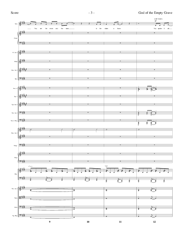 God of the Empty Grave (Choral Anthem SATB) Conductor's Score (Lillenas Choral / Arr. David Clydesdale)
