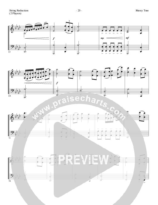 Mercy Tree (Choral Anthem SATB) String Reduction (Lillenas Choral / Arr. Nick Robertson)