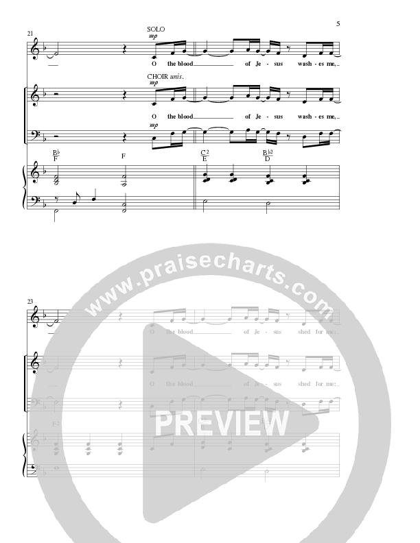O The Blood (Choral Anthem SATB) Anthem (SATB/Piano) (Lillenas Choral / Arr. Phil Nitz)