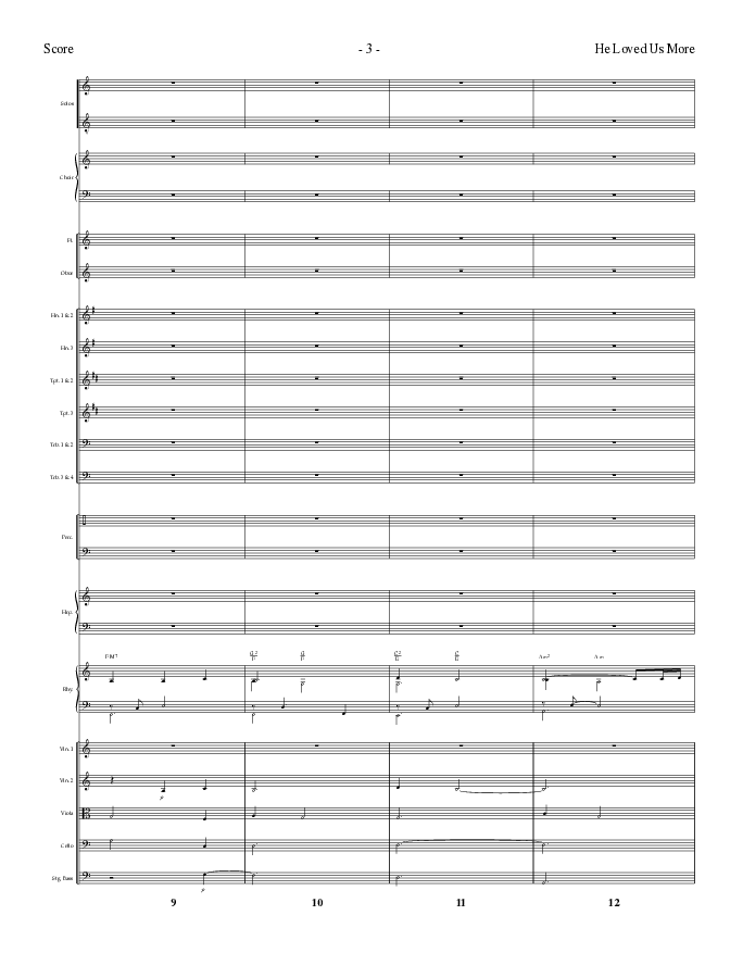 He Loved Us More (Choral Anthem SATB) Conductor's Score (Lillenas Choral / Arr. Mike Speck)