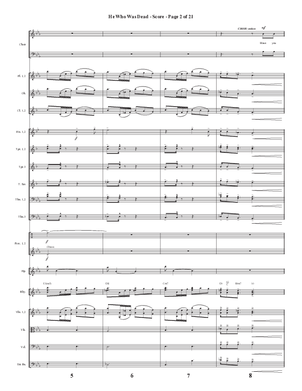 He Who Was Dead (Choral Anthem SATB) Conductor's Score (Word Music Choral / Arr. Cliff Duren)